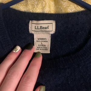 L.L.Bean cashmere sweater